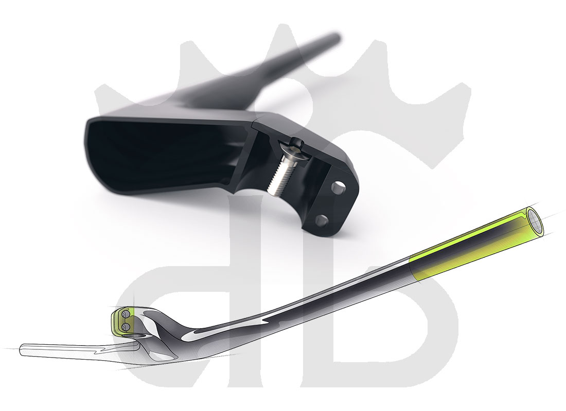 Gemini PRÖPUS  Manubrio Carbon Integrato MTB XC Ultraleggero Da 149 gr.