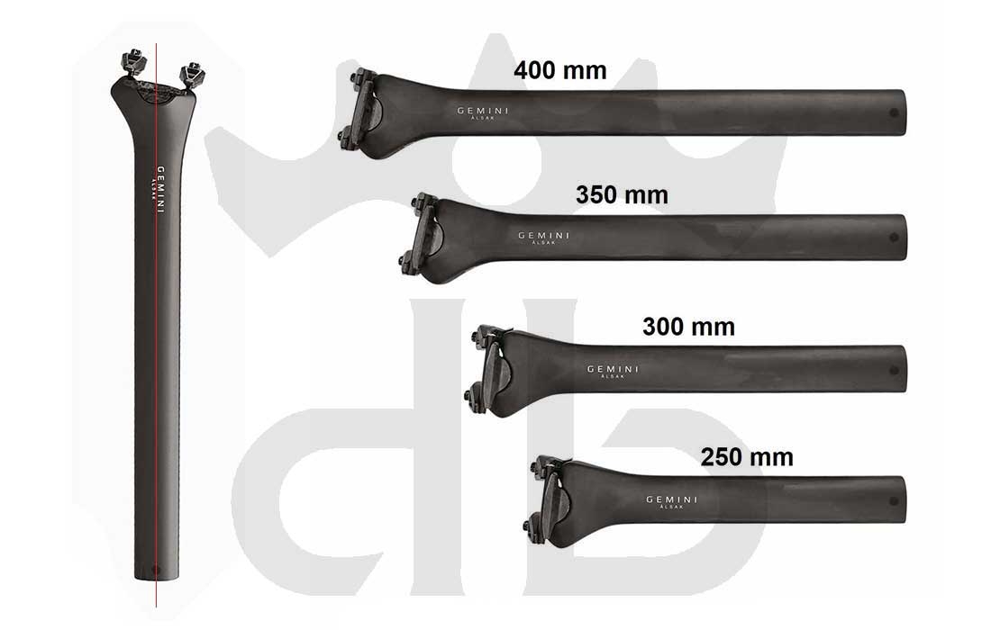 Gemini Alsak Aero Tarmac SL8 Straight (0 mm offset) - Ultralight Seatpost From 83 gr.
