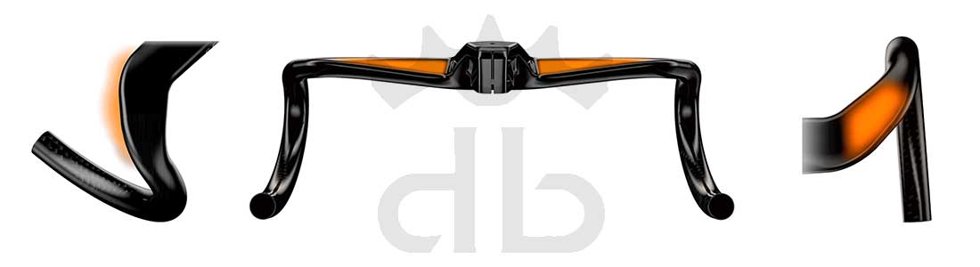 Gemini Alzir Curva Manubrio Integrata Strada Aerodinamica Ultraleggera