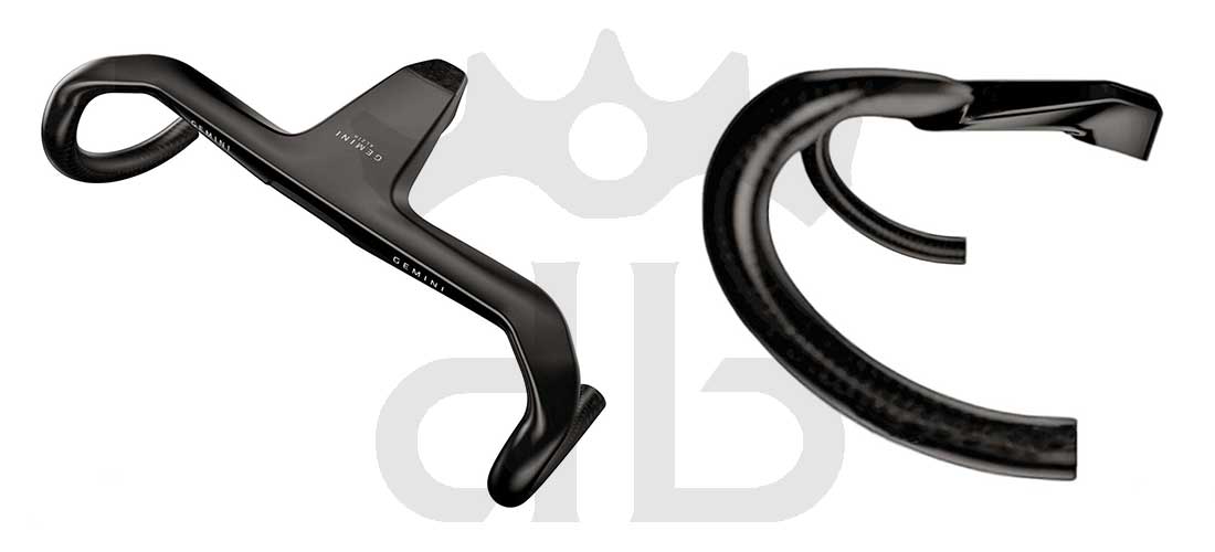 Gemini Alzir Curva Manubrio Integrata Strada Aerodinamica Ultraleggera
