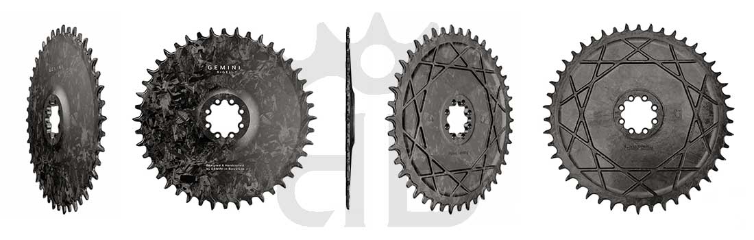 Gemini Rigel Corona Gravel Direct Mount (Offset 6.5 mm) Ultraleggera In Carbonio Forgiato, da 78 gr.