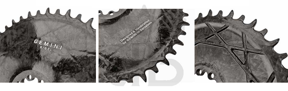 Gemini Rigel Corona Gravel Direct Mount (Offset 6.5 mm) Ultraleggera In Carbonio Forgiato, da 78 gr.