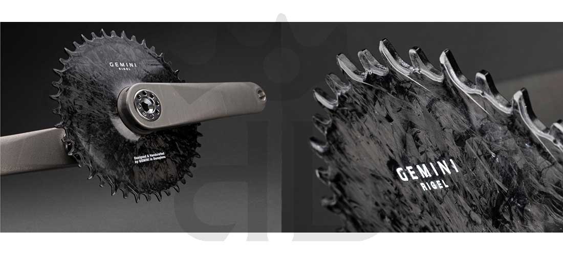 Gemini Rigel Corona Gravel Direct Mount (Offset 6.5 mm) Ultraleggera In Carbonio Forgiato, da 78 gr.