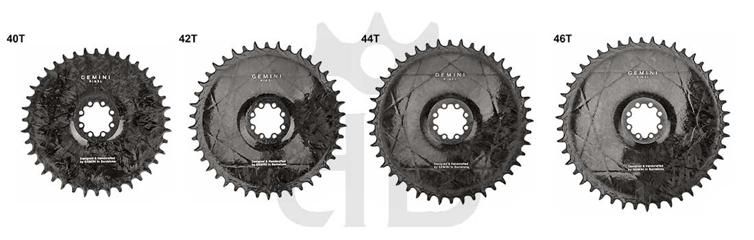 Gemini Rigel Corona Gravel Direct Mount (Offset 6.5 mm) Ultraleggera In Carbonio Forgiato, da 78 gr.