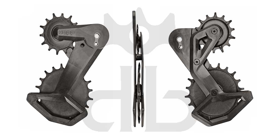Hopp Carbon Parts Gabbia Oversize Per Cambi Posteriori Sram Eagle Transmission AXS e Sram XPLR AXS 13s - 69 gr.