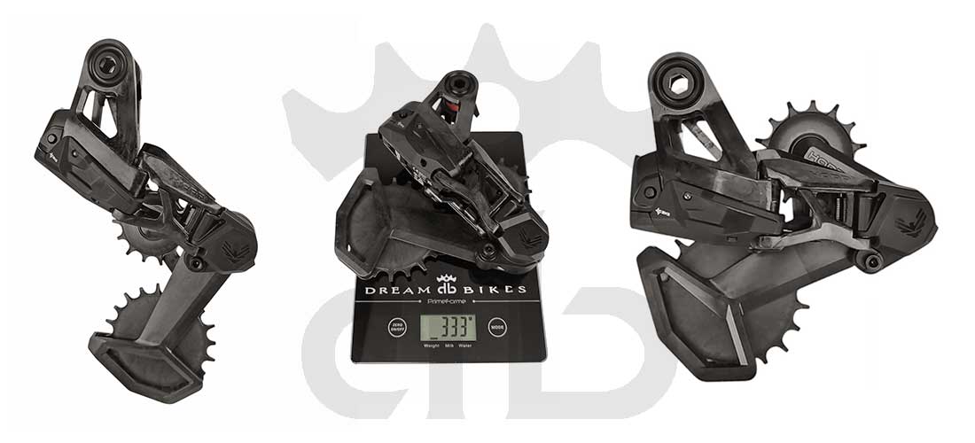 Hopp Carbon Parts Gabbia Oversize Per Cambi Posteriori Sram Eagle Transmission AXS e Sram XPLR AXS 13s - 69 gr.