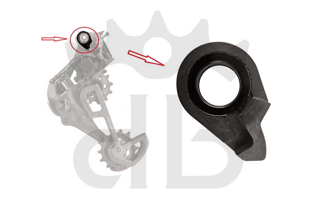 Hopp Carbon Piastrina Registro Tensione Cambio Sram 12v AXS, XX1 Eagle, X01 Eagle, Tuning