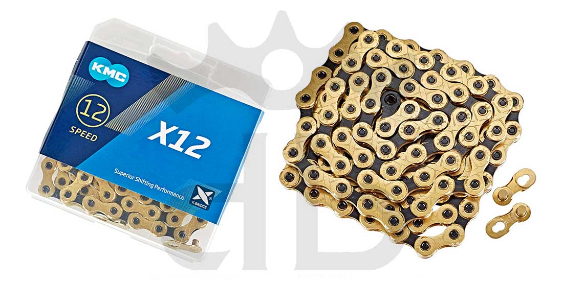 KMC X-12 Ti-N GOLD/BLACK CATENA 12V 268 Gr.