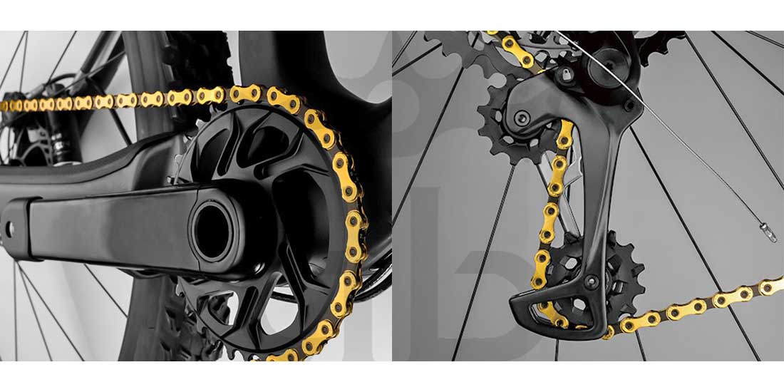 KMC X-12 Ti-N GOLD/BLACK CATENA 12V 268 Gr.