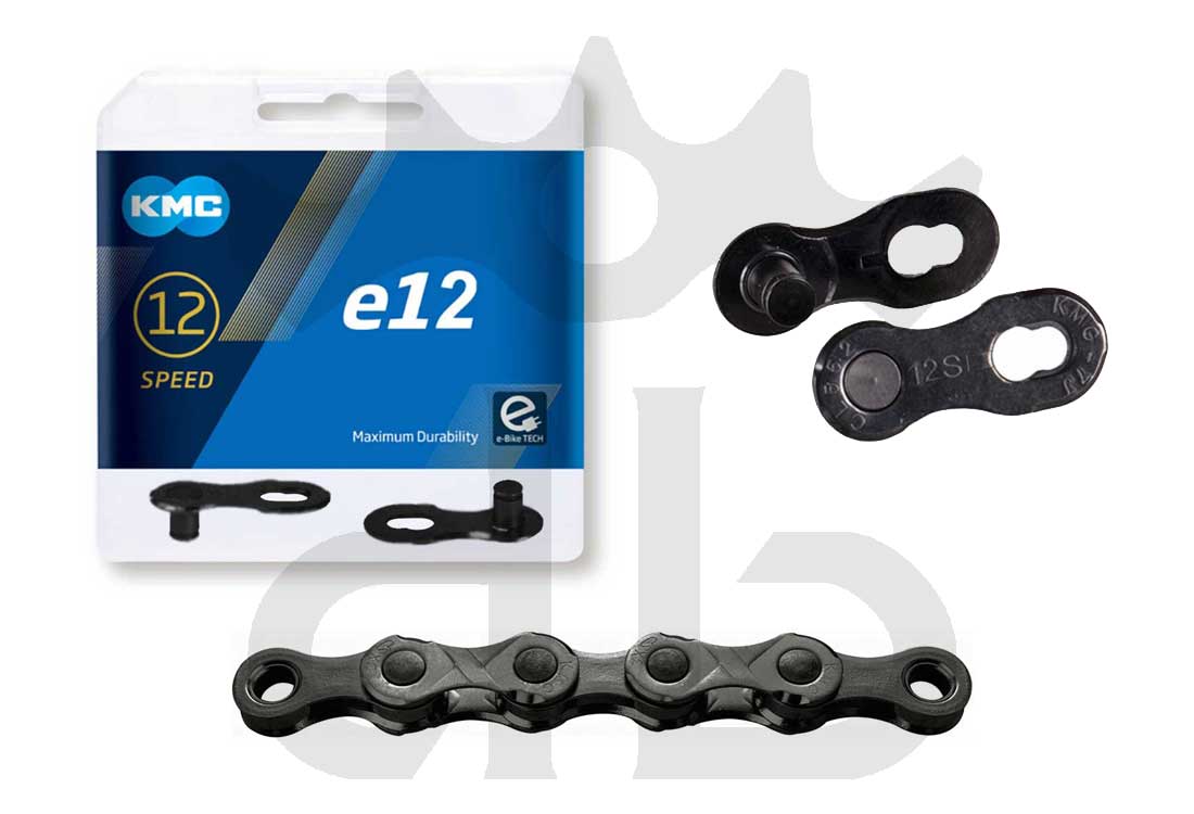 KMC e12 Turbo BlackTech 12s Chain For E-Bikes 272 Gr.