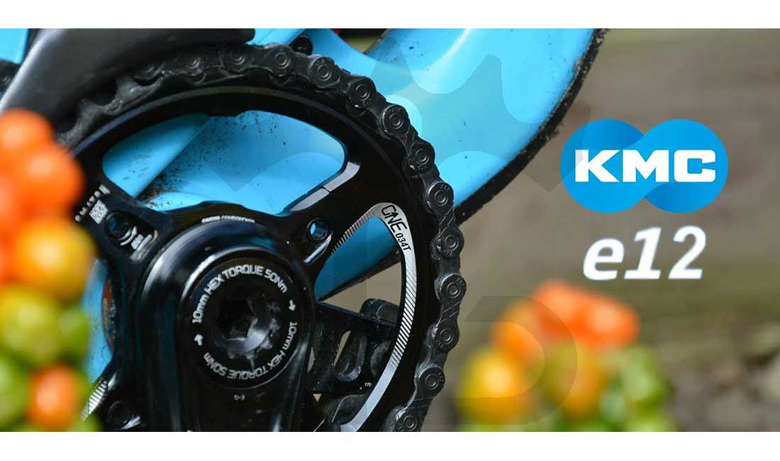 KMC e12 Turbo BlackTech Catena 12v Per E-Bike 272 Gr.