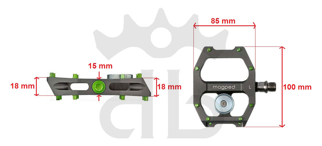 Magped Ultra Pedali Magnetici Titanio
