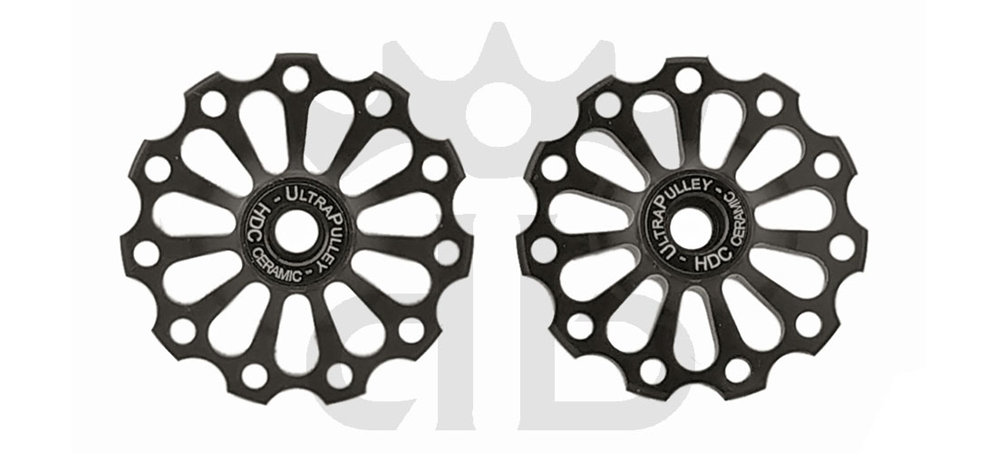 Extralite UltraPulley 11-11 Pulegge Cambio Ceramiche Ultralggere 11 Denti Sram, Shimano, Campagnolo