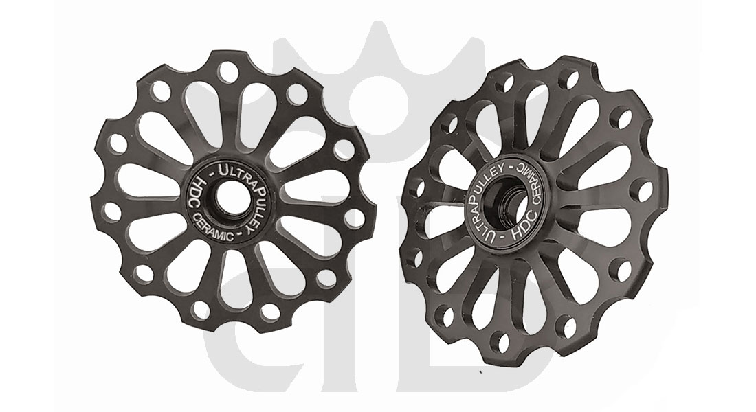 Extralite UltraPulley 11-11 Pulegge Cambio Ceramiche Ultralggere 11 Denti Sram, Shimano, Campagnolo