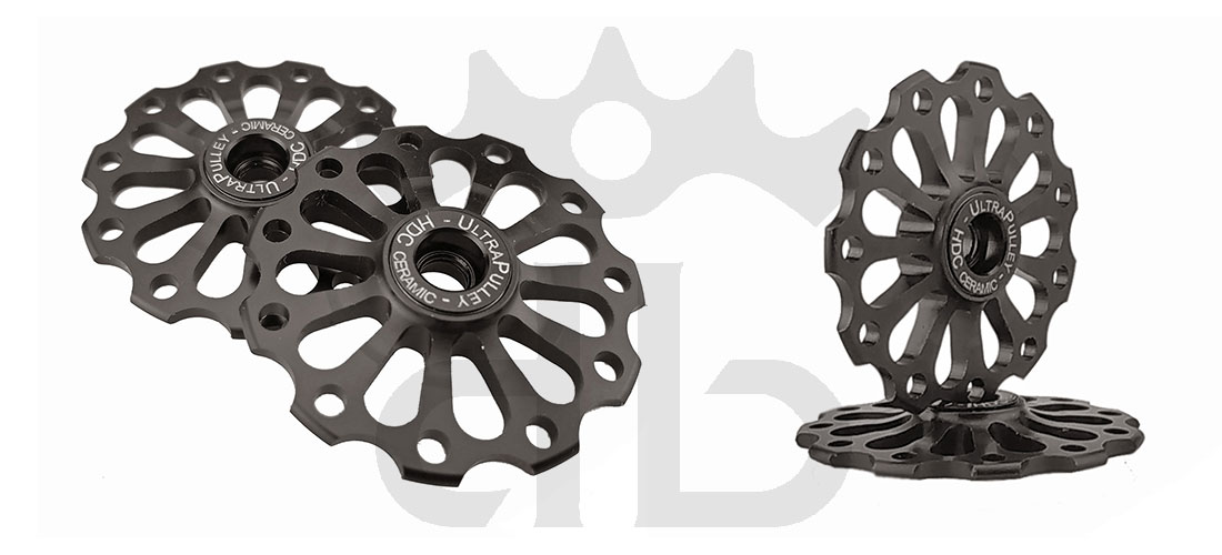 Extralite UltraPulley 11-11 Pulegge Cambio Ceramiche Ultralggere 11 Denti Sram, Shimano, Campagnolo