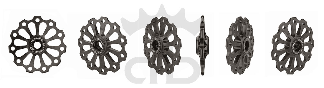 Extralite UltraPulley 11-11 Pulegge Cambio Ceramiche Ultralggere 11 Denti Sram, Shimano, Campagnolo