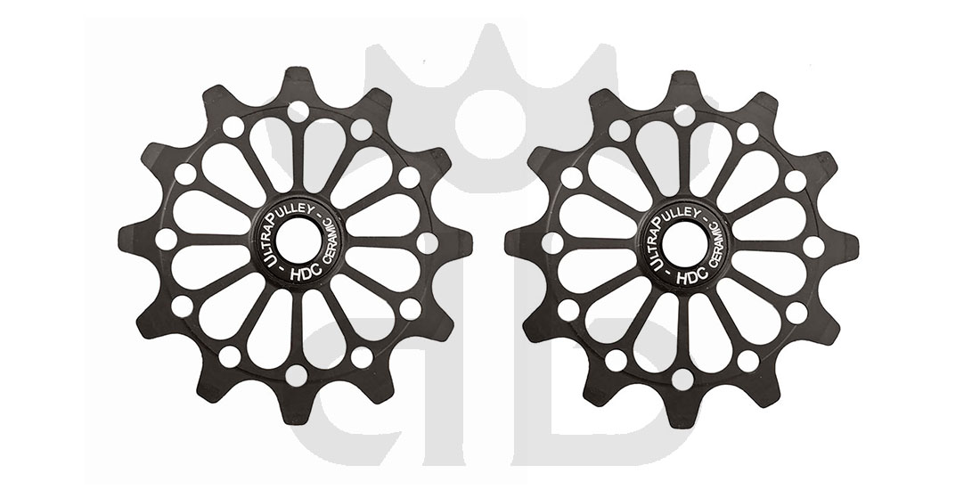Extralite UltraPulley 12-12 Pulegge Cambio Ceramiche Ultralggere 12 Denti Sram, Shimano, Campagnolo