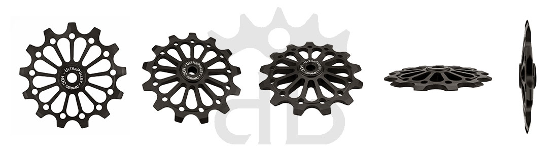 Extralite UltraPulley 13-13 Pulegge Cambio 13 Denti Ultraleggere Shimano 12V