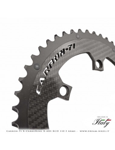 Carbon-Ti X-CarboRing X-AXS BCD 110 mm (5 Arms) Ultralight Aluminum/Carbon Chainring