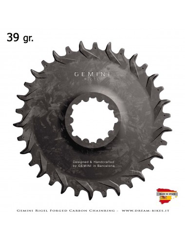Gemini Rigel Ultralight Forged Carbon Fiber Direct Mount MTB Chainring, From 39 gr.