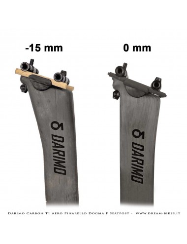 Darimo Carbon T1 Aero Pinarello Dogma F Ultralight Seatpost Straight (0 mm) - Setback (-15 mm)