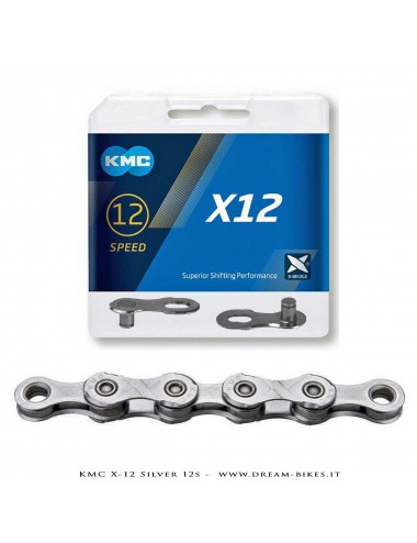 KMC X-12 SILVER CATENA 12V 268 Gr.